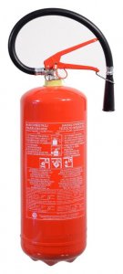 Práškový hasicí přístroj, 6 kg, revizní zpráva - DHS PHP6/R