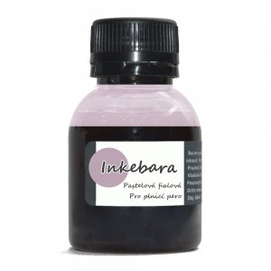 Inkebara Pastelový fialový lahvičkový inkoust INKEB235