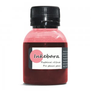 Inkebara Pastelový růžový lahvičkový inkoust INKEB225