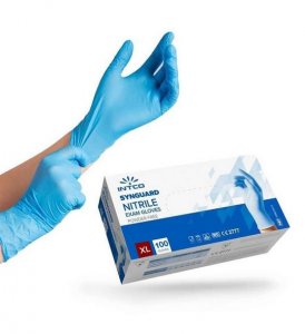 Intco jednorázové nitrilové rukavice modré M SNBE10015