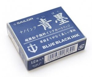 Sailor Sei-Boku, modro-černé inkoustové bombičky 13-0602-144