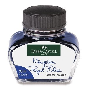 Faber-Castell Royal Blue, modrý lahvičkový inkoust 30 ml 0025/1498390