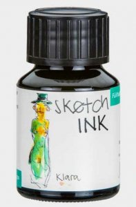 Rohrer & Klingner Sketchink Klara lahvičkový inkoust zelený 50 ml RK42500050