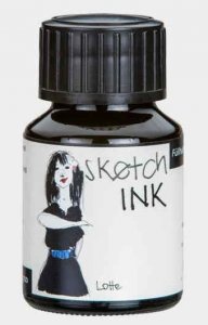 Rohrer & Klingner Sketchink Lotte lahvičkový inkoust černý 50 ml RK42700050