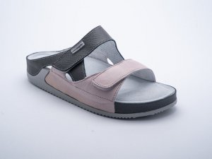 MEDISTYLE dámska zdravotná pantofel ZORA šedo-ružová