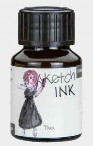 Rohrer & Klingner Sketchink Thea lahvičkový inkoust šedý 50 ml RK42710050