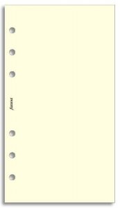 Filofax nelinkovaný papír krémový 30 listů - Osobní 132453