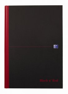 Oxford Black & Red A4 čtverečkovaný zápisník 2992-00